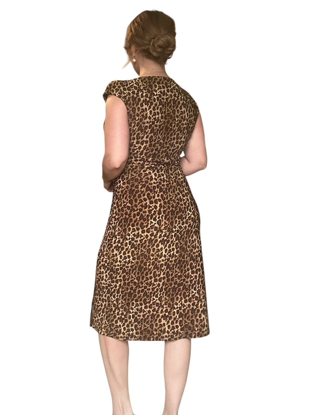 Ralph Lauren Leopard Print Sheath Dress Size small - Picture 9 of 9